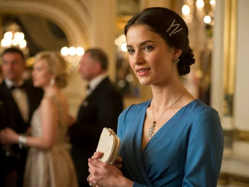 Jaki naszyjnik do niebieskiej sukienki, aby wyglądać olśniewająco?