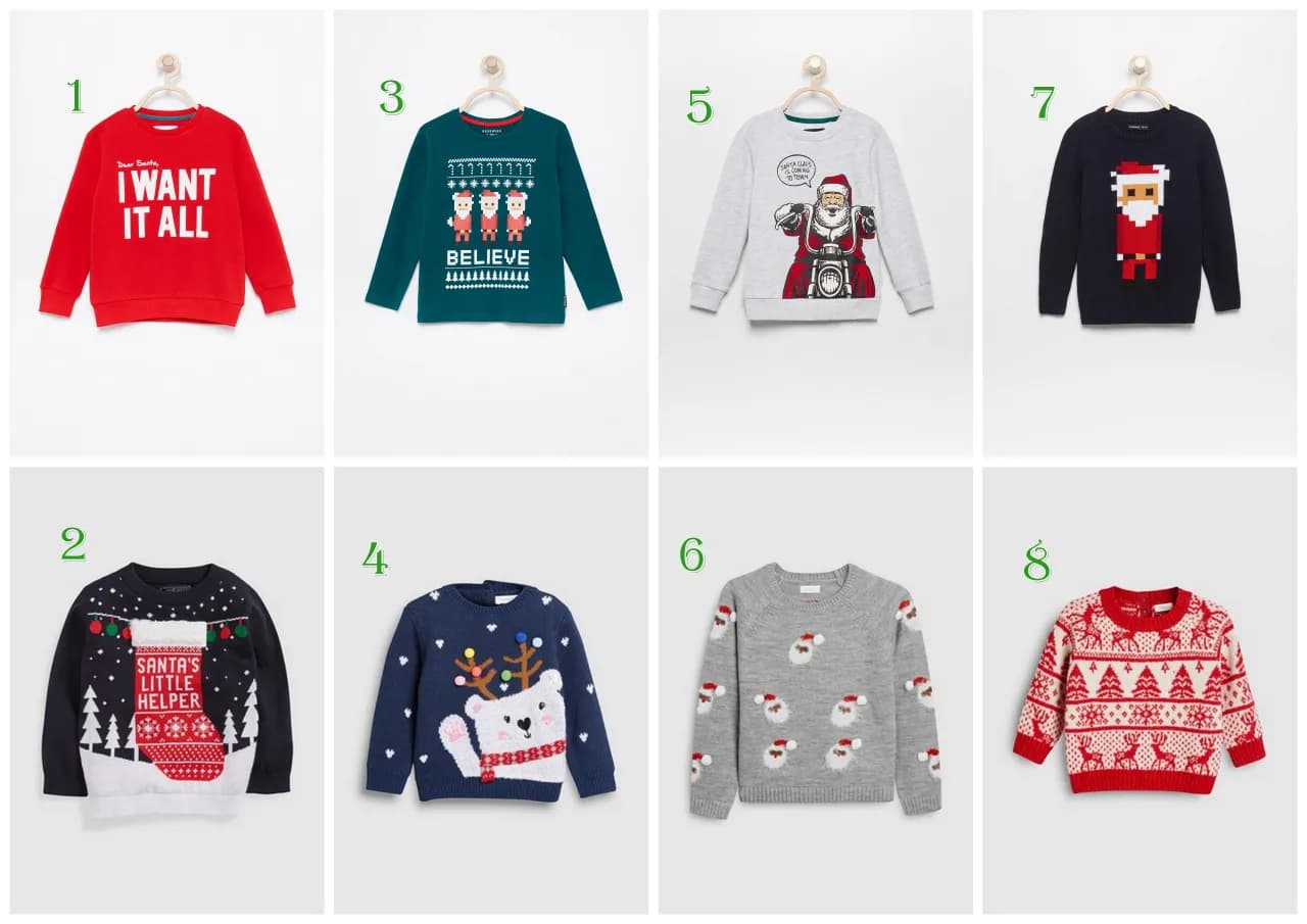 Stylowe i wygodne bluzy świąteczne dla chłopca na zimowe dni